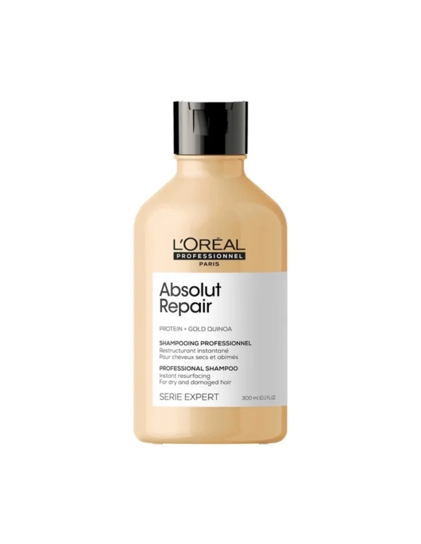 L’Oréal Absolut Repair Shampoo 300ml – Instant Resurfacing for Dry & Damaged Hair becool maroc