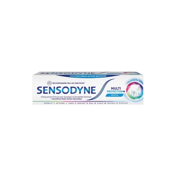 Sensodyne Multi Protection+ Toothpaste 75ml – Mint | Sensitivity Relief & 8-in-1 Oral Care becool maroc beauty