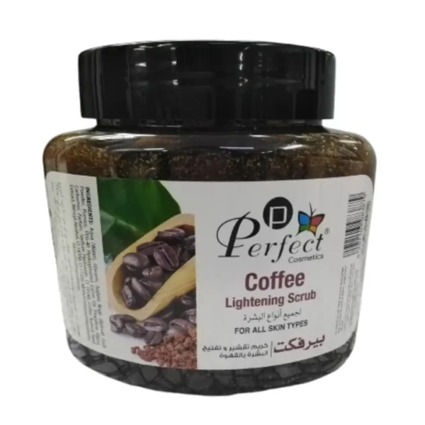 Perfect Cosmetics Coffee Lightening Scrub 500ml| Exfoliating & Brightening Body Scrub becool maroc