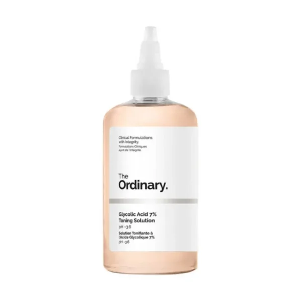 The Ordinary Glycolic Acid 7% Toning Solution 240ml | Exfoliating Toner for Radiant Skin becool maroc