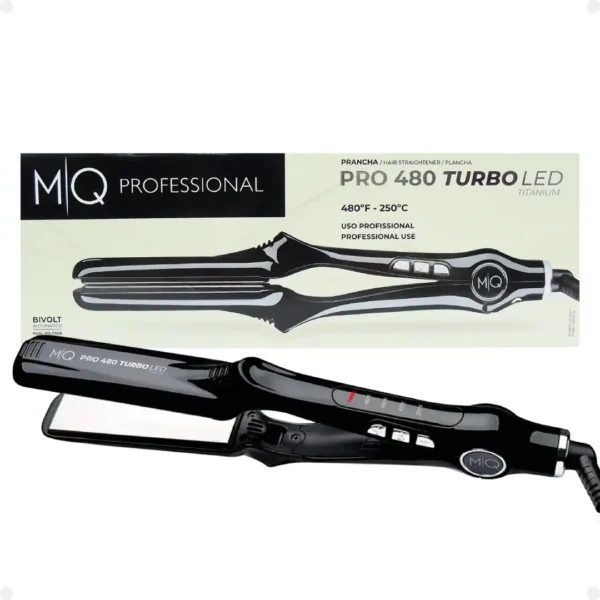 MQ Pro 480 Turbo LED Titanium Professional Hair Straightener – Fast, Smooth & Shiny Results becool maroc