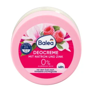 Balea Deocreme Raspberry & Magnolia 50ml – 48h Deodorant Cream with Baking Soda & Zinc becool maroc