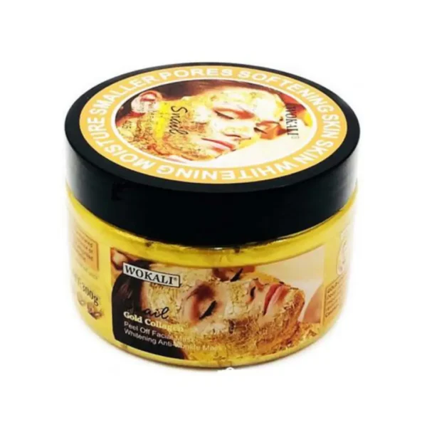 Wokali Snail Gold Collagen Peel-Off Facial Mask 300g – Deep Cleansing, Hydrating & Anti-Aging becool maroc