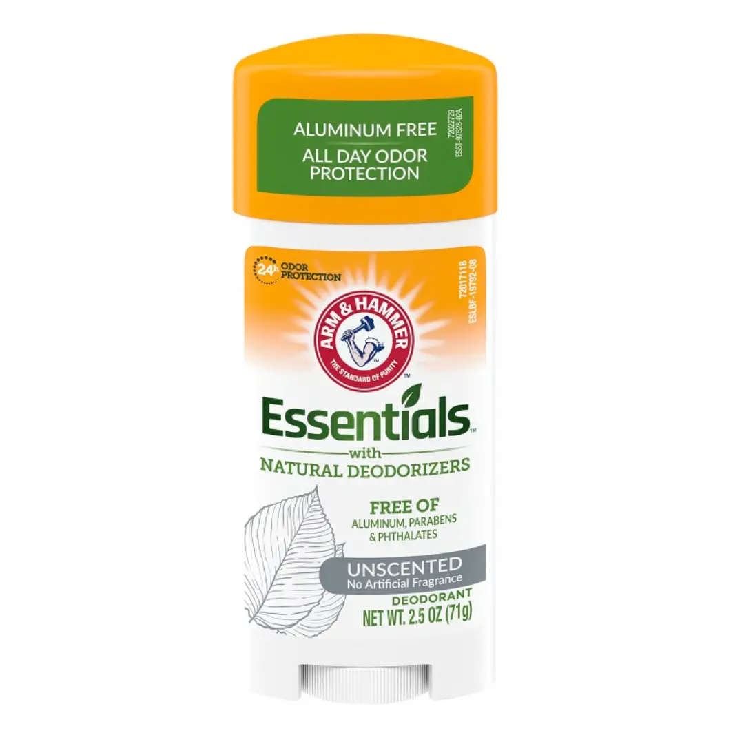 Arm & Hammer Essentials Unscented Solid Deodorant 71g becool maroc