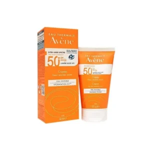 Avène Crème Solaire SPF 50+ 50ml Peaux Sensibles & Sèches becool maroc
