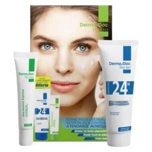 DermaDoc Skin Duo – Stop Boutons Express 15ml + Éclaircissante 24h 50ml becool maroc