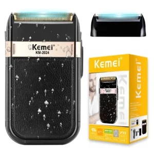 Kemei 2024 Electric Razor – Waterproof, Cordless Beard Trimmer for Men becool maroc