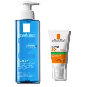 La Roche-Posay Effaclar Purifying Foaming Gel and Anthelios UVMune 400 Oil Control SPF50+ becool maroc