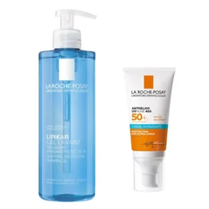 La Roche-Posay Lipikar – Gel Lavant & SPF50+ Hydrating Sunscreen becool maroc