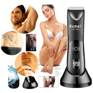 Kemei KM-1840 Waterproof Body Hair Trimmer maroc becool