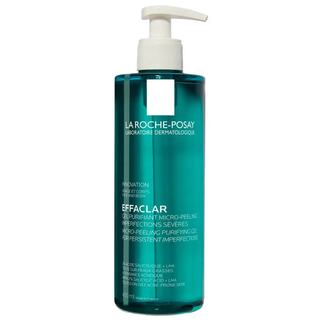 La Roche-Posay Effaclar Micro-Peeling Purifying Gel 400ml for Oily Acne-Prone Skin becool maroc